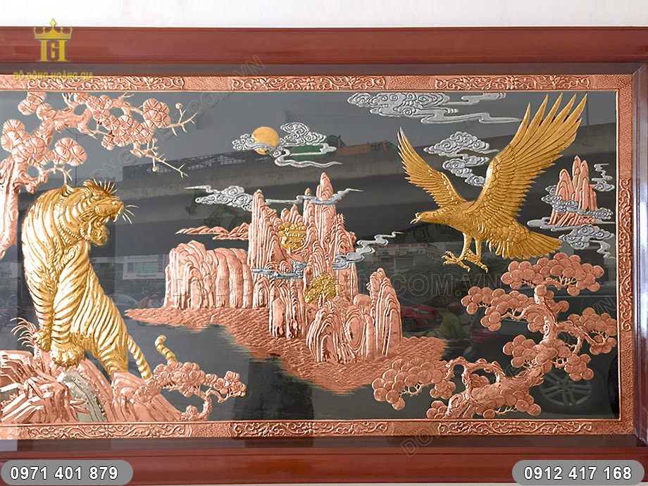 tranh đồng anh h&ugrave;ng tương ngộ
